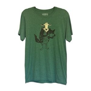 Factory 43 Sheep In Wolf's Clothing Funny Graphic T-Shirt Tee Medium
